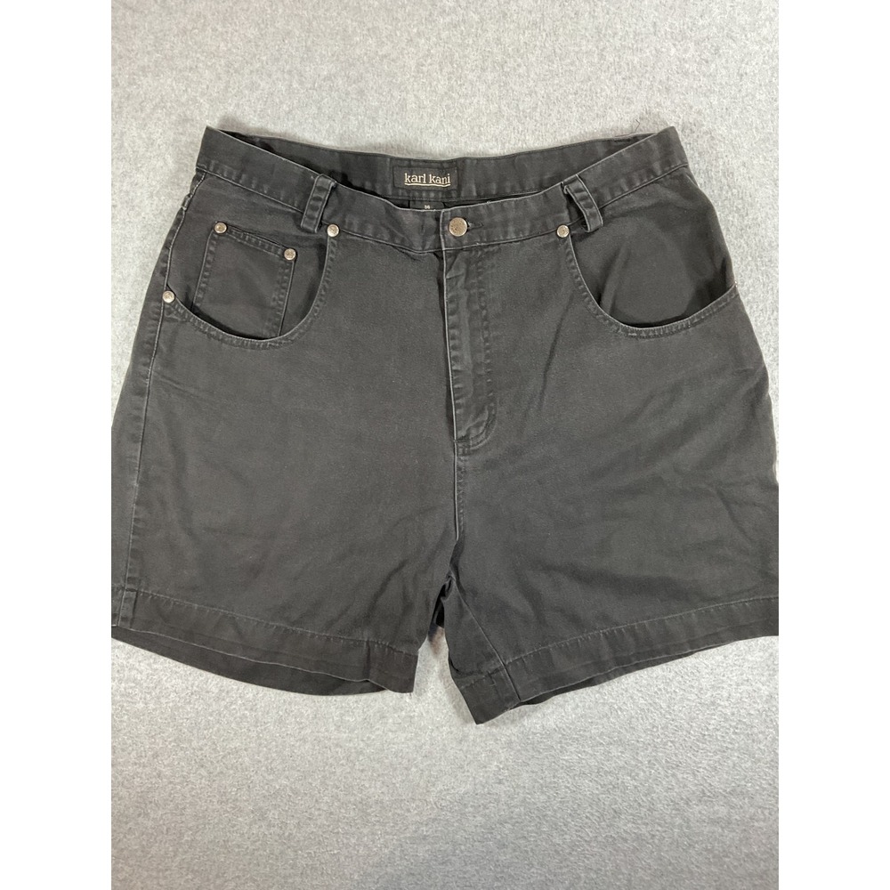 Karl Kani Vintage 90s Baggy Denim Shorts Black Mens Size 36 Hip Hop 1613